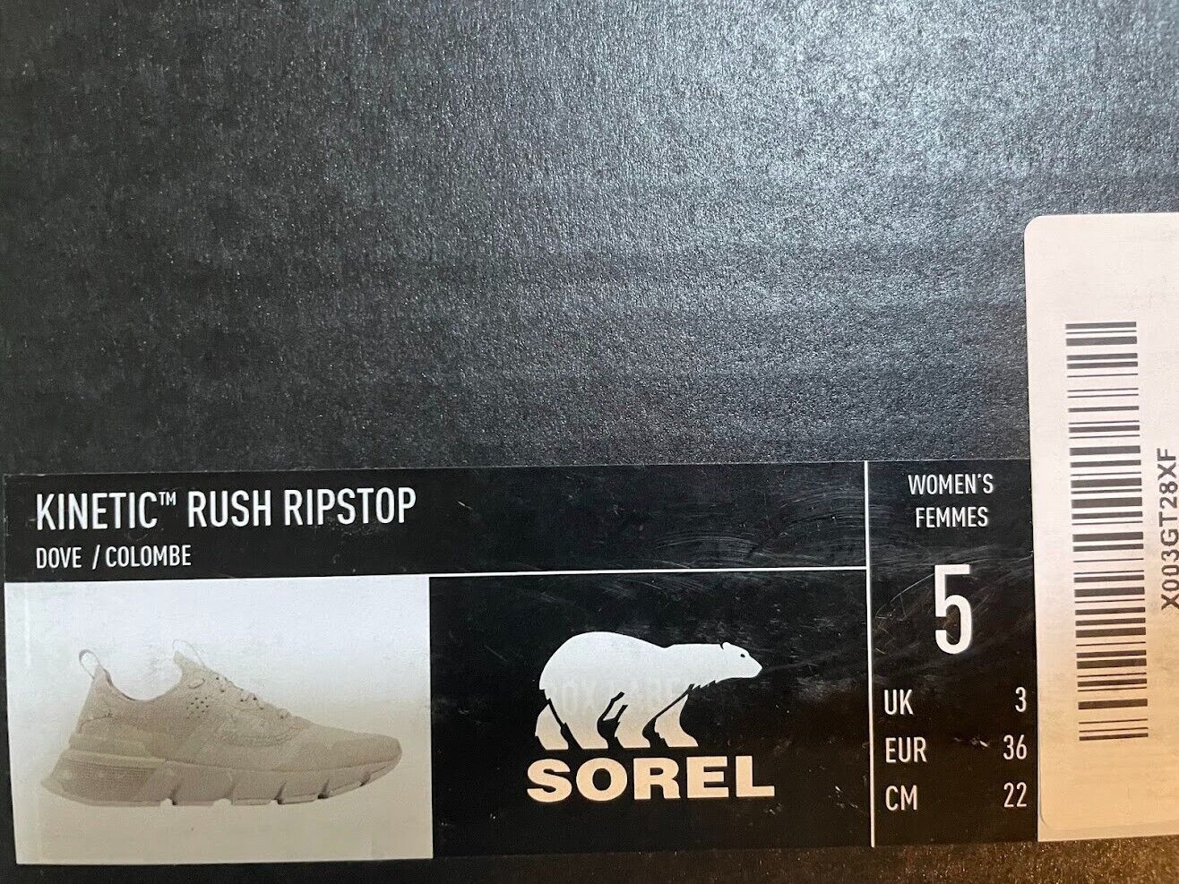 Sorel Kinetic Rush Ripstop size 5