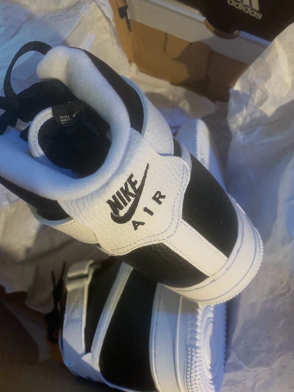 size 11.5 Air Force 1 High '07 "Black/White" sneakers