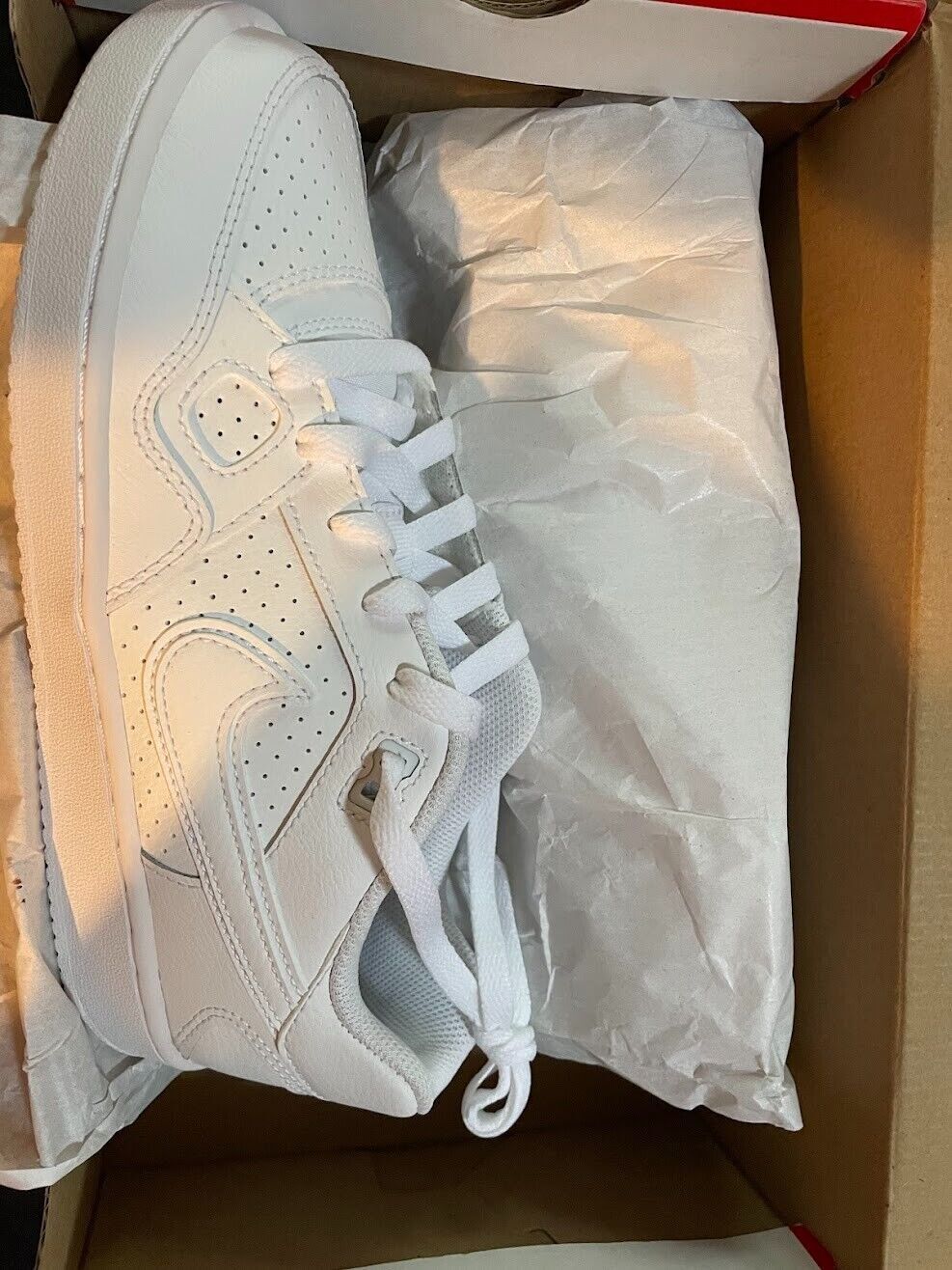 Size 6.5 (GS) - Nike Son of Force Low Triple White