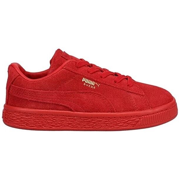 size 1c-Kids Puma Suede Classic Mono Gold Red