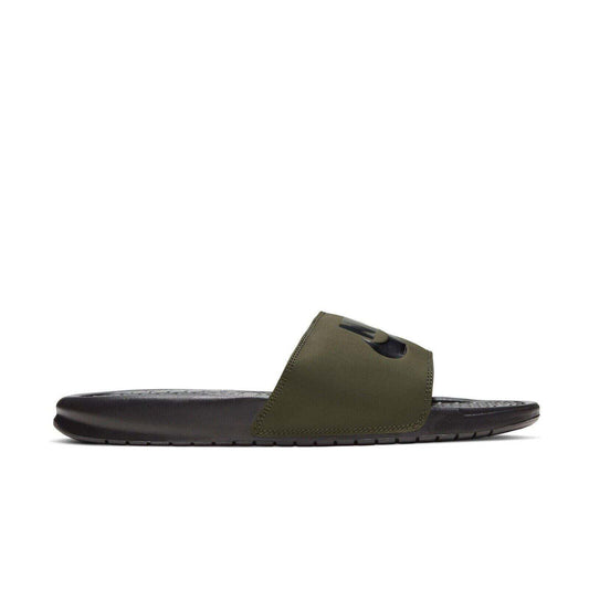 Size 14- Nike Benassi JDI "Cargo Khaki/Black" Men's Slide